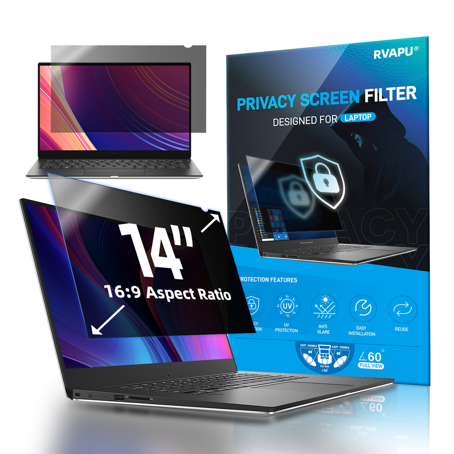 For Laptop 14 inch Privacy Ant - огляд і ціна Matte Anti Glare Screen